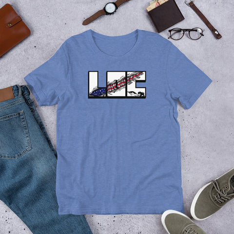 LOC Flag Tear v1 - Short-Sleeve Unisex T-Shirt