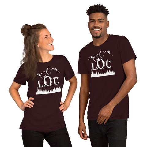 LOC Mountains and Jeeps - Short-Sleeve Unisex T-Shirt