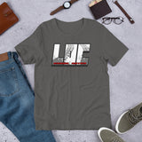LOC Crawl Rated Tire Track Logo - Short-Sleeve Unisex T-Shirt