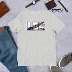 LOC Flag Tear v1 - Short-Sleeve Unisex T-Shirt