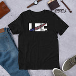 LOC Flag Tear v1 - Short-Sleeve Unisex T-Shirt