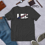 LOC Flag Tear v1 - Short-Sleeve Unisex T-Shirt