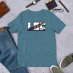 LOC Flag Tear v1 - Short-Sleeve Unisex T-Shirt
