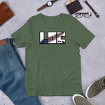 LOC Flag Tear v1 - Short-Sleeve Unisex T-Shirt
