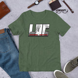 LOC Crawl Rated Tire Track Logo - Short-Sleeve Unisex T-Shirt