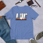 LOC Crawl Rated Tire Track Logo - Short-Sleeve Unisex T-Shirt