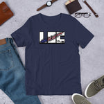 LOC Flag Tear v1 - Short-Sleeve Unisex T-Shirt