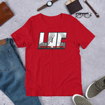 LOC Crawl Rated Tire Track Logo - Short-Sleeve Unisex T-Shirt
